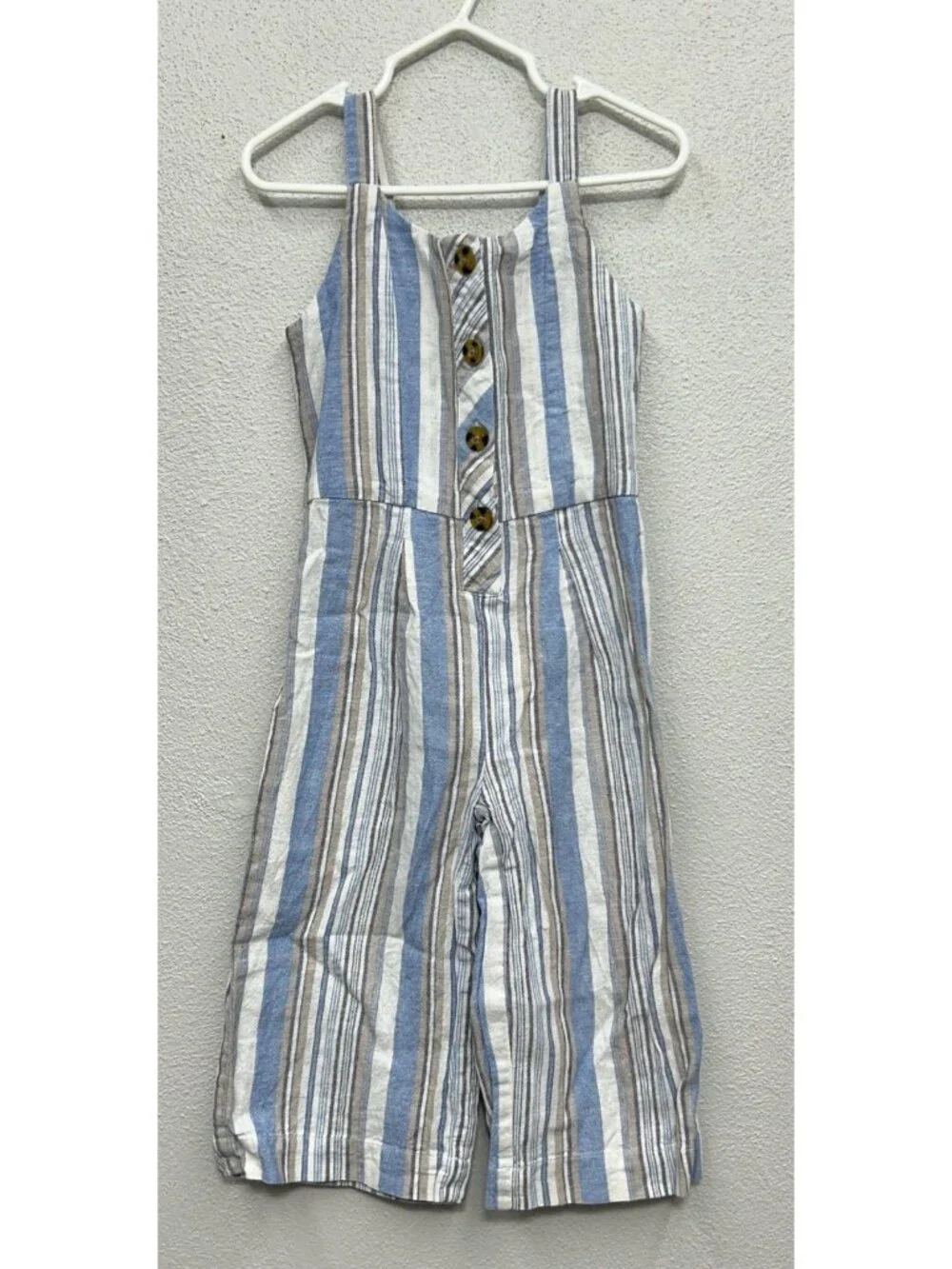 NEW Habitual Girls Jumpsuit 3T LOT Of 3 Sleeveless Striped Nautical Preppy READ